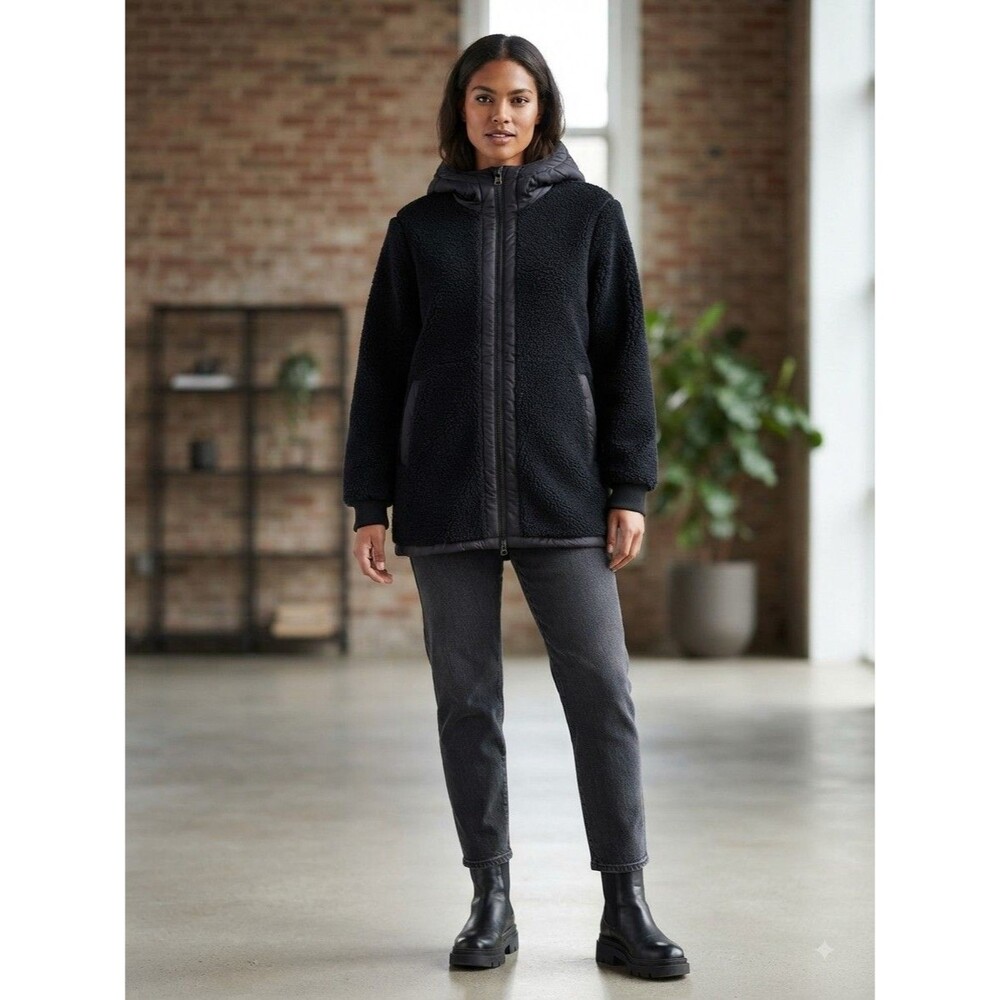 1 Madison Expedition Heritage Collection Women’s Hooded Sherpa Teddy-Fleece